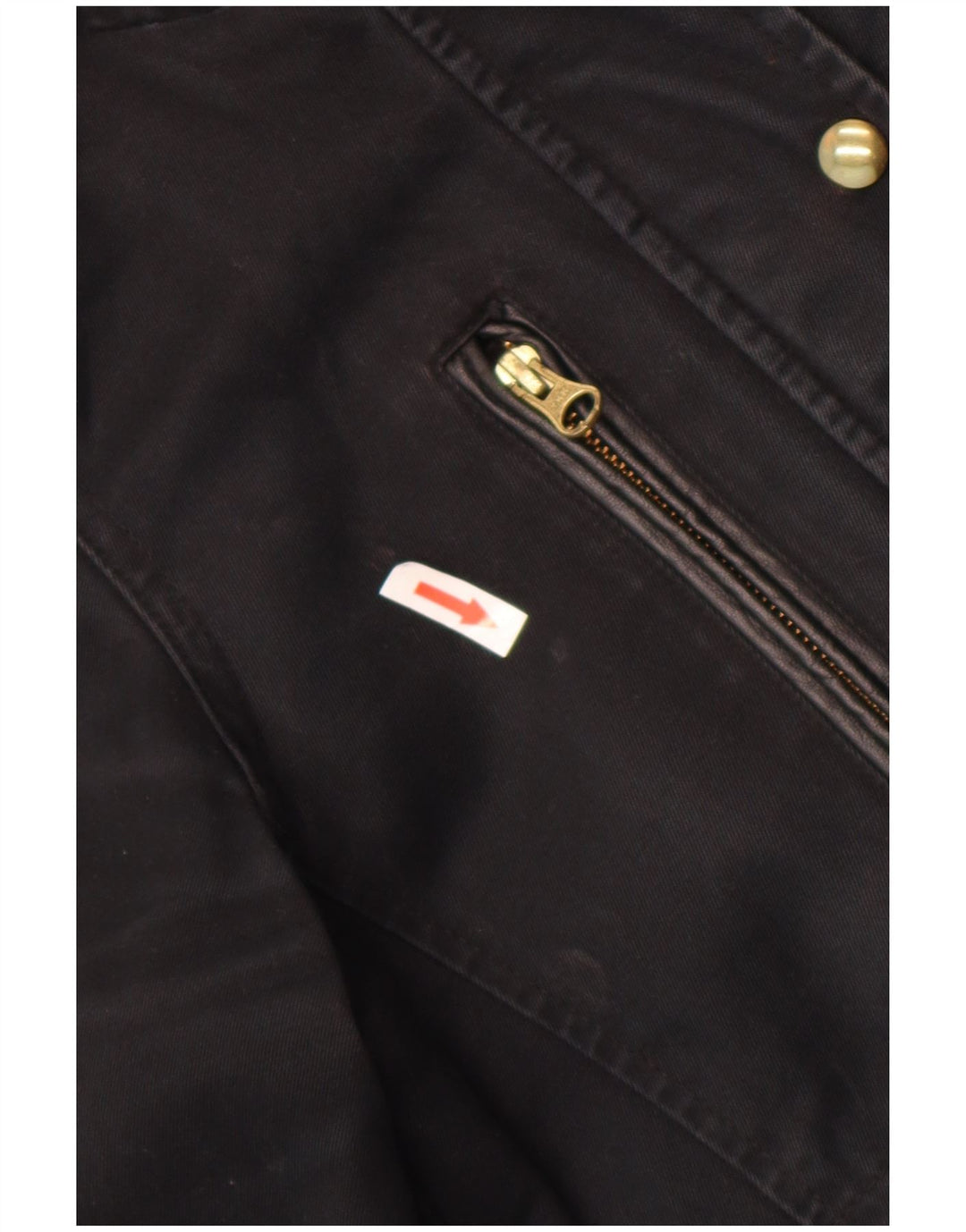 Topshop Dame Hooded Bomber Jacket UK 8 Small Black Bomuld