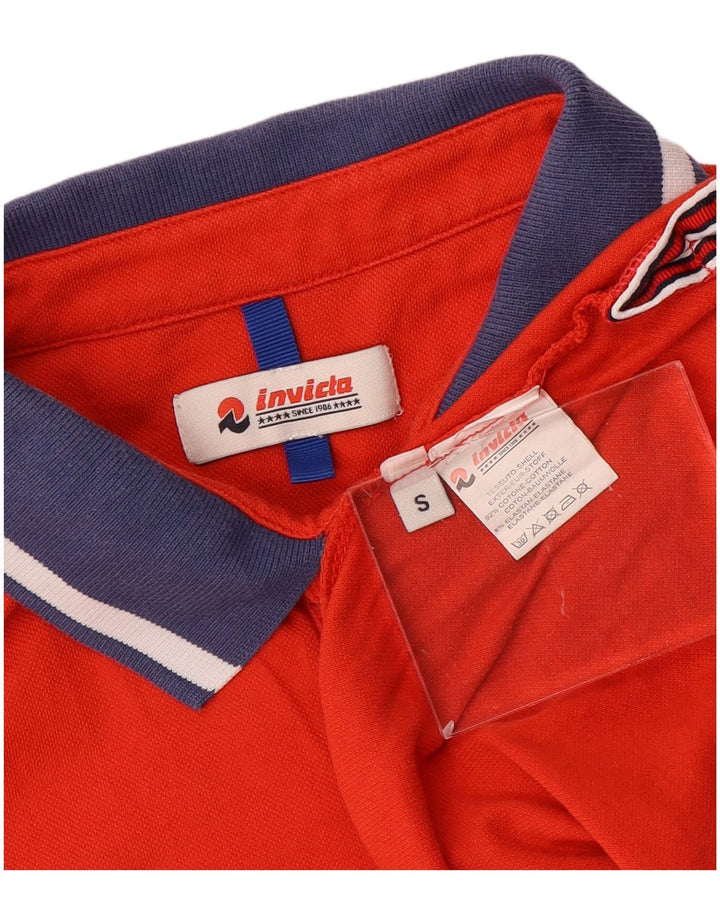 Invicta Herre grafisk poloshirt Lille rød Colourblock Bomuld
