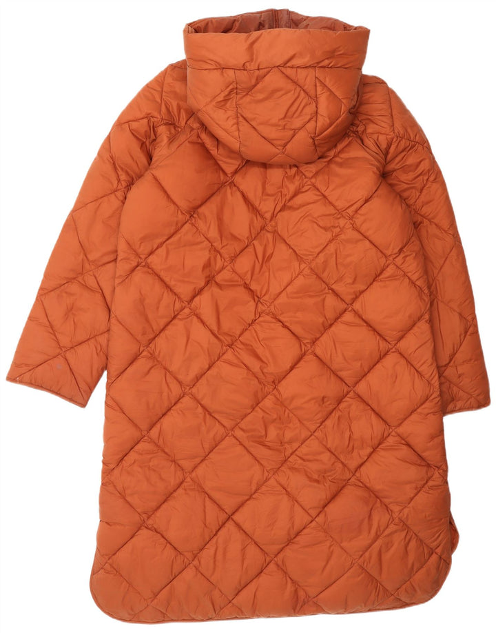 Barbour Dame Hætte Oversized Polstret Frakke UK 8 Lille brun polyamid