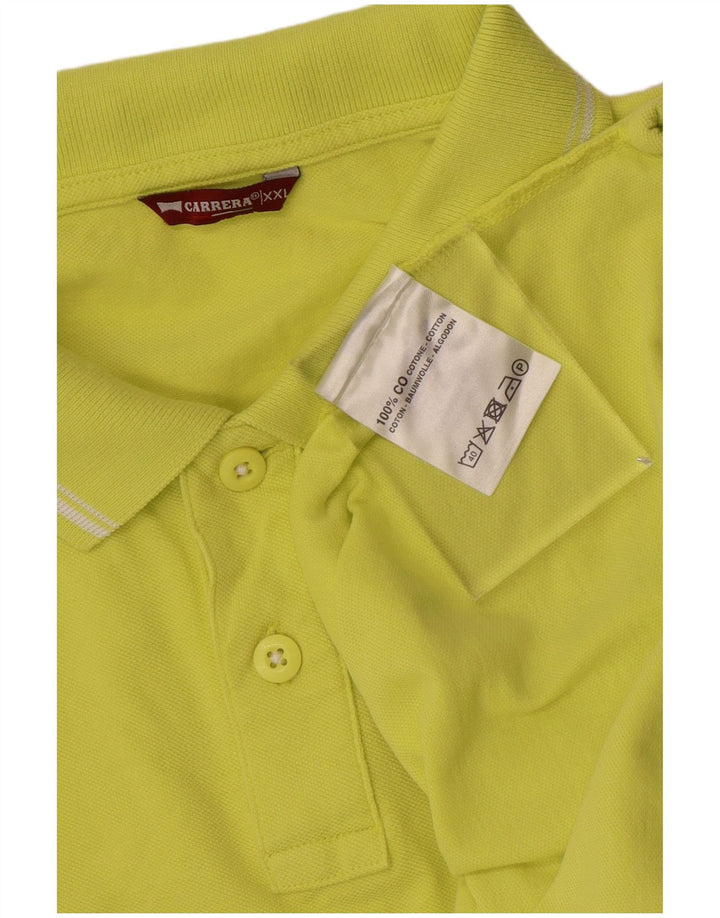 CARRERA Polo Shirt til mænd 2XL Gul Bomuld