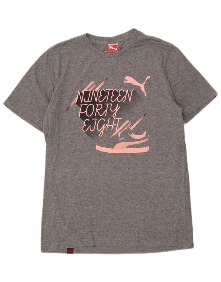 Puma Herre grafisk T-shirt top mellemgrå