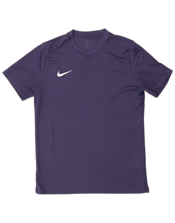 Nike Herre Dri Fit T-shirt Top Stor marineblå polyester