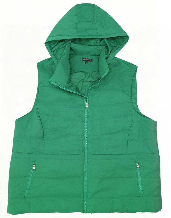 Marks & Spencer Womens Autograph Polstret Gilet med hætte UK 26 5XL Grøn