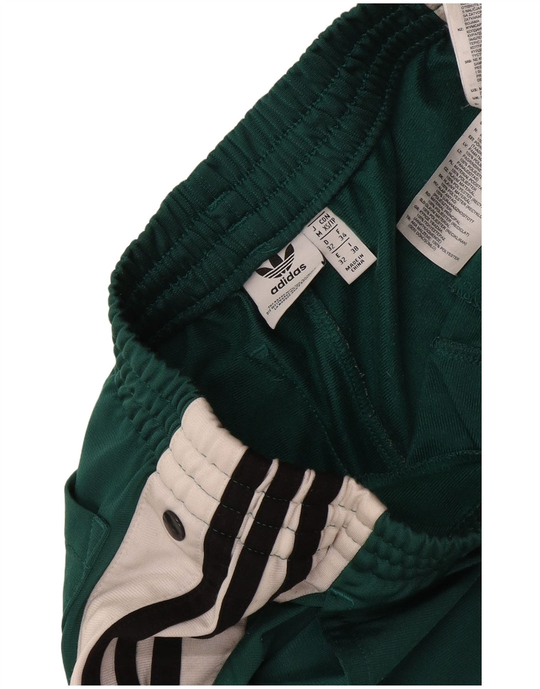 Adidas grafiske sportsshorts til kvinder mellemgrøn Colourblock Polyester