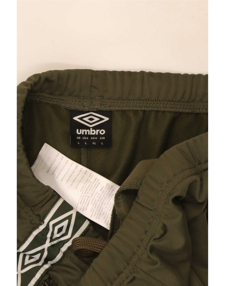 Umbro Herre grafiske sportsshorts Large Khaki Polyester