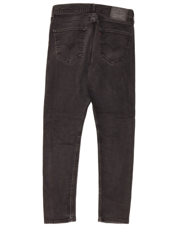 Levi's Slim Jeans til mænd W33 L32 sort bomuld