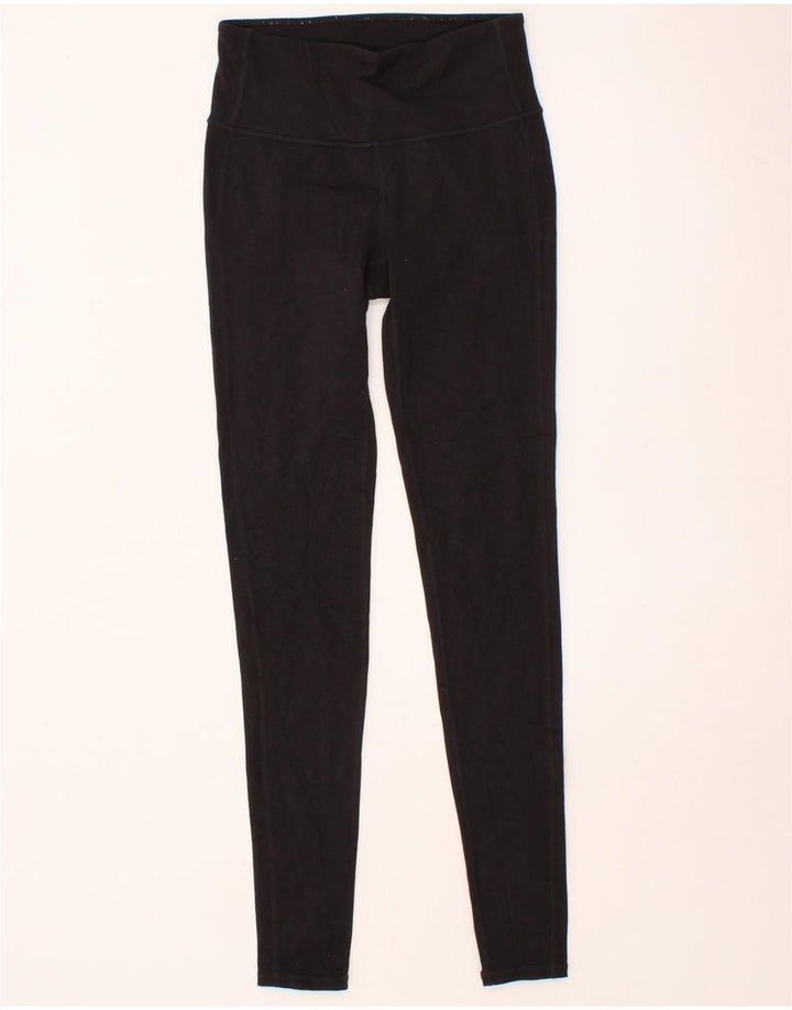 ATHLETA Womens Leggings UK 8 Small Black Nylon Vintage Athleta and Second-Hand Athleta from Messina Hembry 