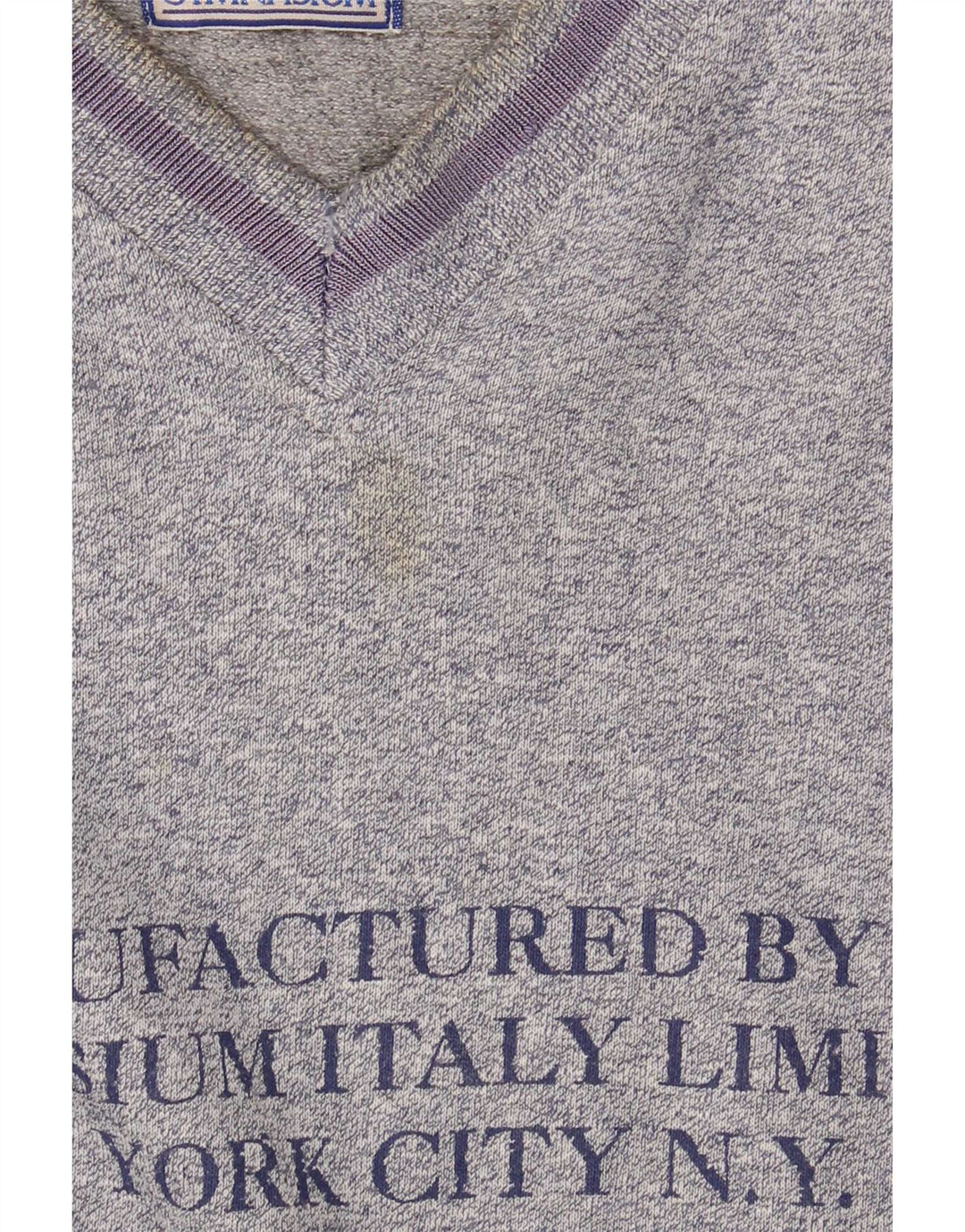 Gymnasium Herre Grafisk Sweatshirt Jumper Large Blue Colourblock