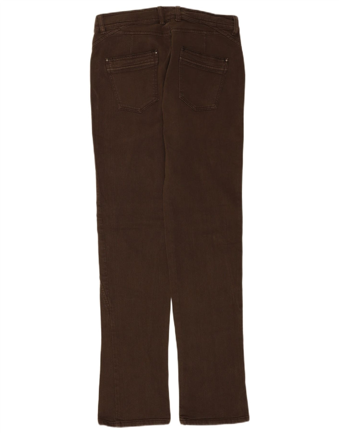 Sisley Dame Straight Jeans IT 44 Medium W30 L34 Brun Bomuld