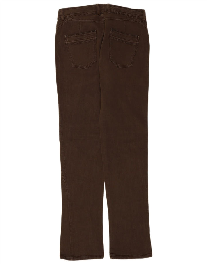 Sisley Dame Straight Jeans IT 44 Medium W30 L34 Brun Bomuld