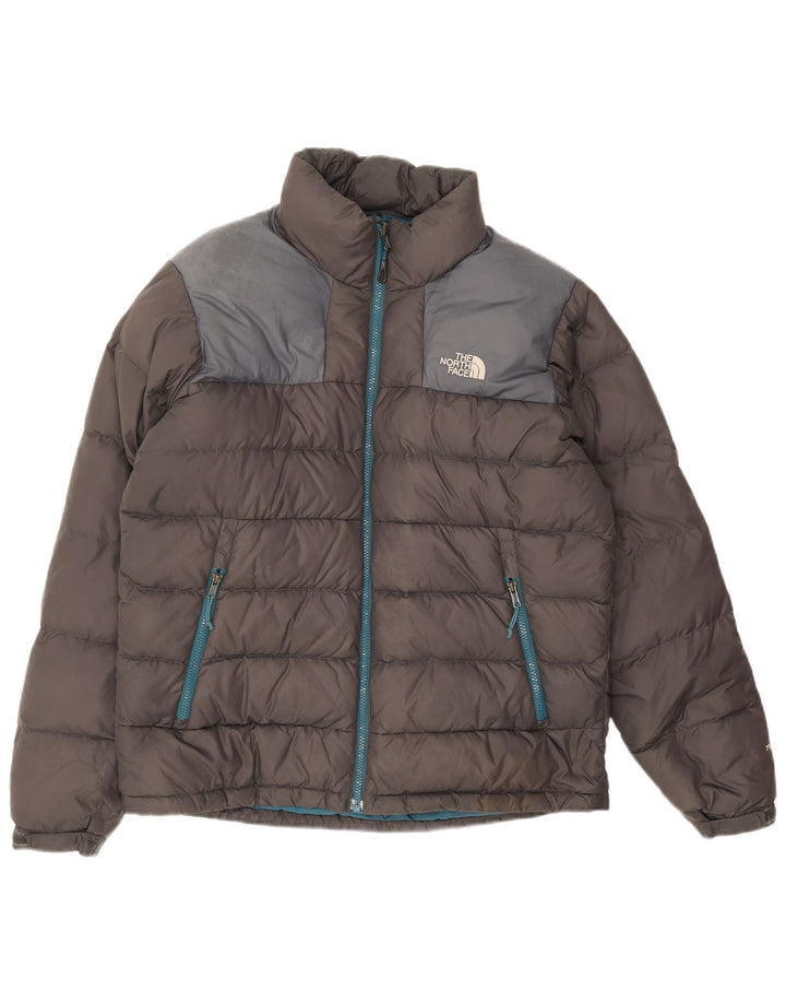 The North Face Herre polstret jakke UK 38 Medium Grey Colourblock Nylon