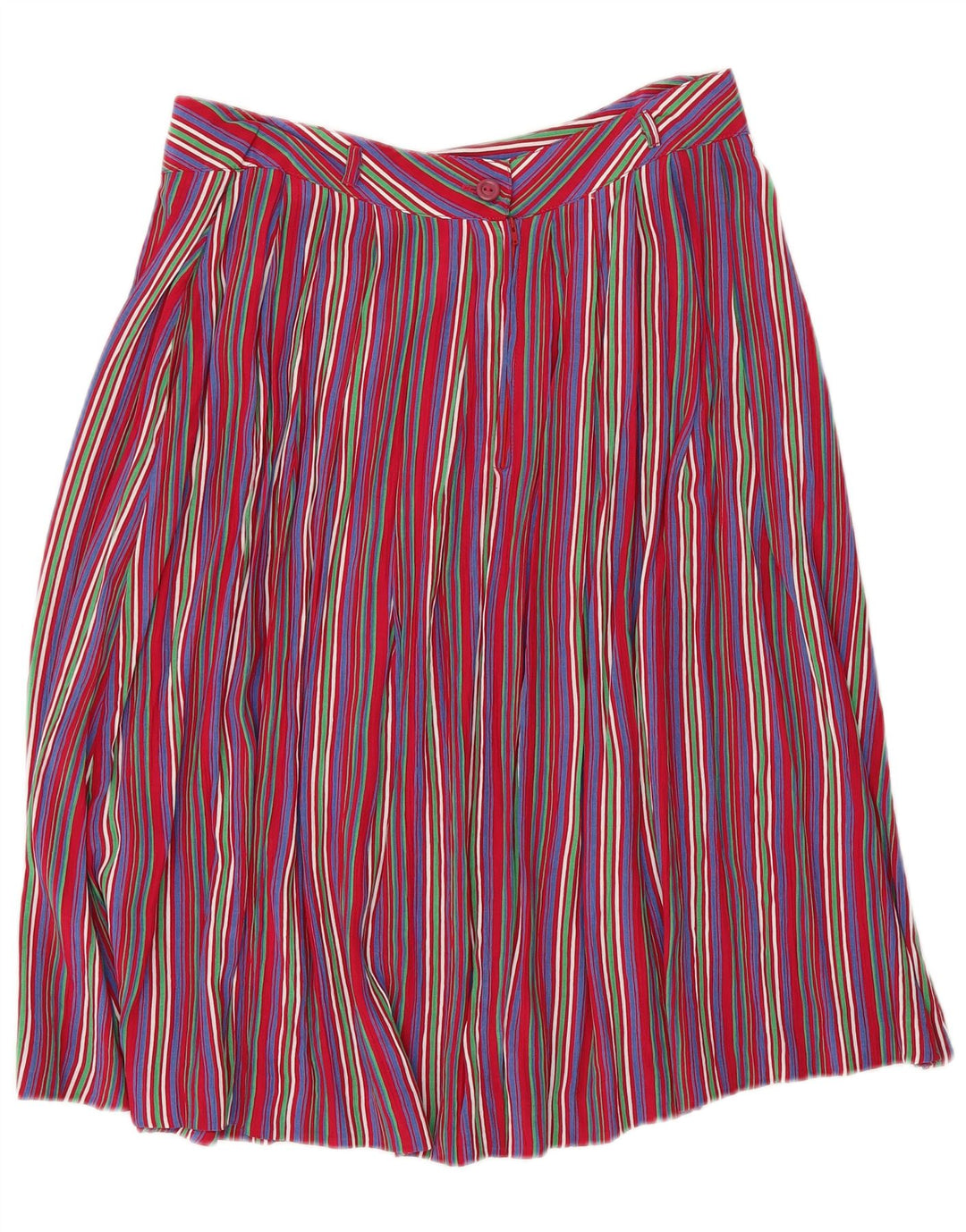 Vintage plisseret nederdel til kvinder IT 46 Large W28 Flerfarvet nålestribe