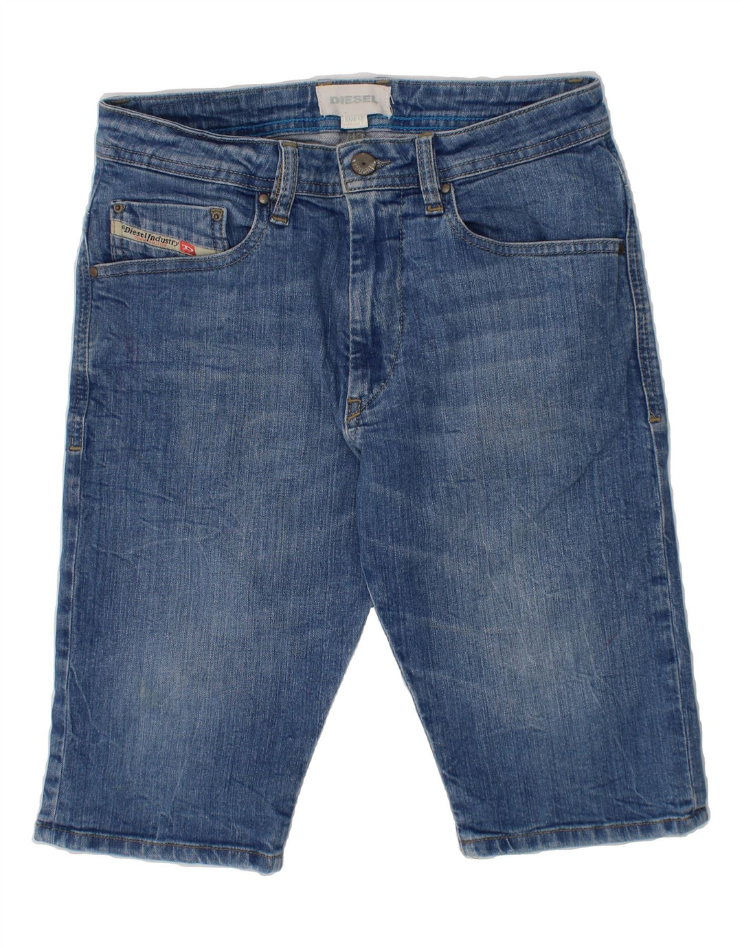 DIESEL Boys Denim Shorts 11-12 Years W26  Blue Polyester Vintage Diesel and Second-Hand Diesel from Messina Hembry 