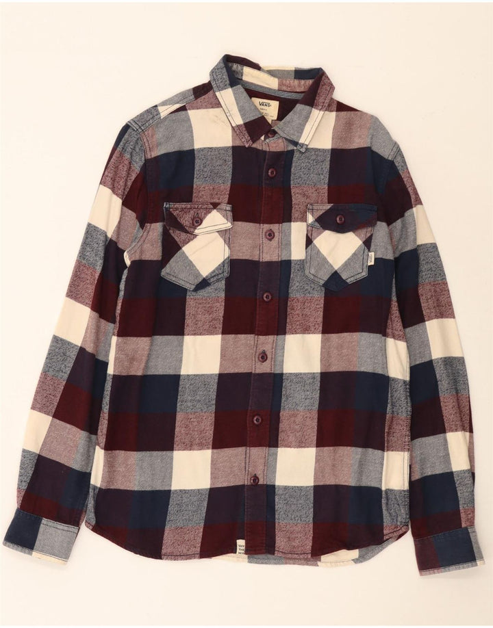 Vans Herre Flanelskjorte Lille flerfarvet Plaid Bomuld