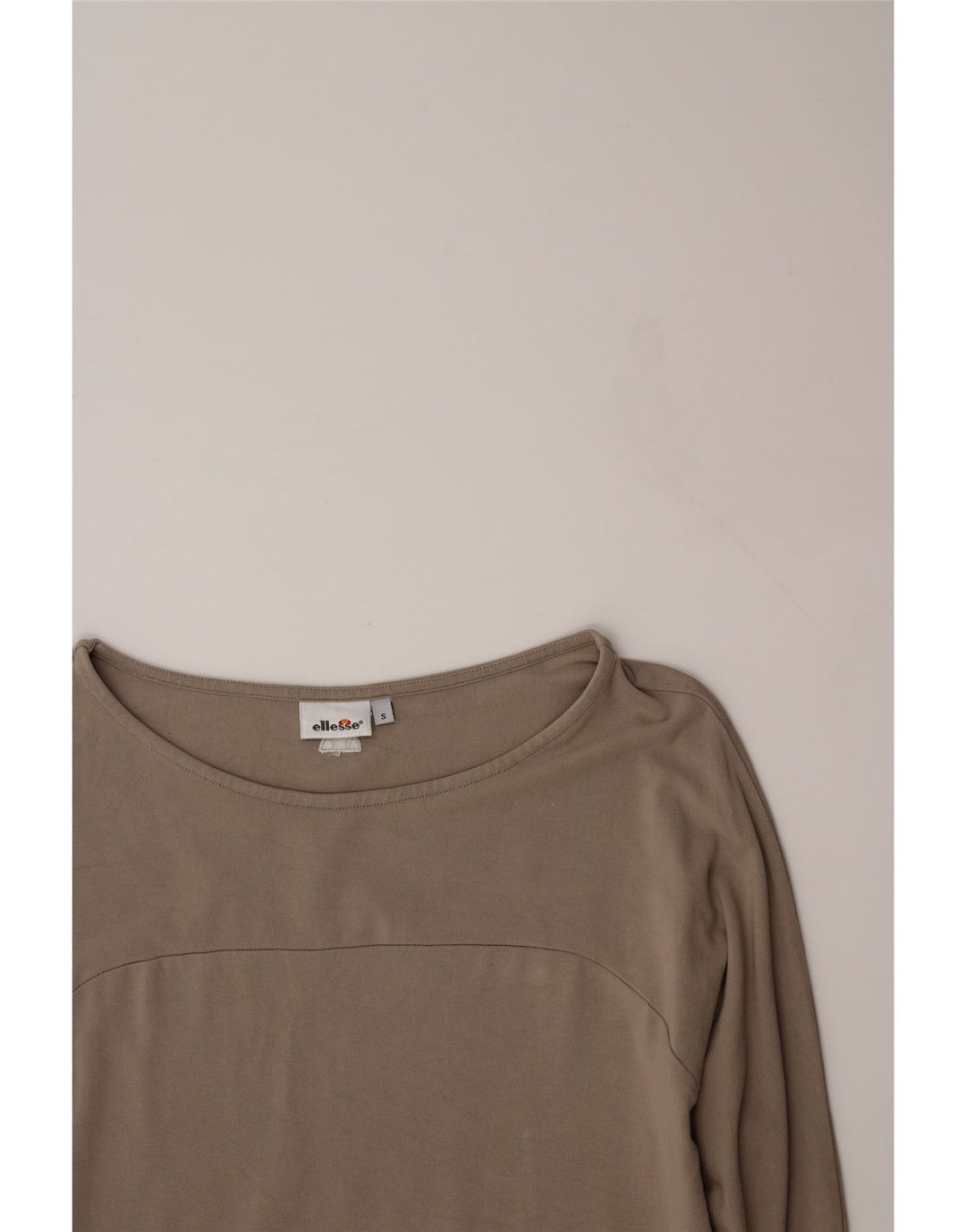 ELLESSE Womens Top Long Sleeve UK 10 Small Grey Viscose Vintage Ellesse and Second-Hand Ellesse from Messina Hembry 