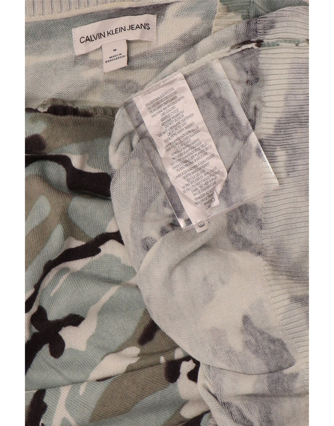 CALVIN KLEIN JEANS Dame Boat Neck Jumper Sweater UK 14 Medium Blue