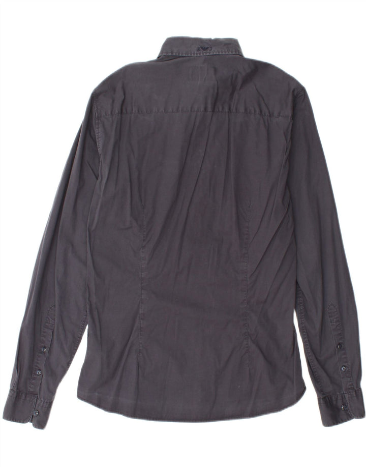 ARMANI JEANS Herreskjorte Medium Navyblå Bomuld