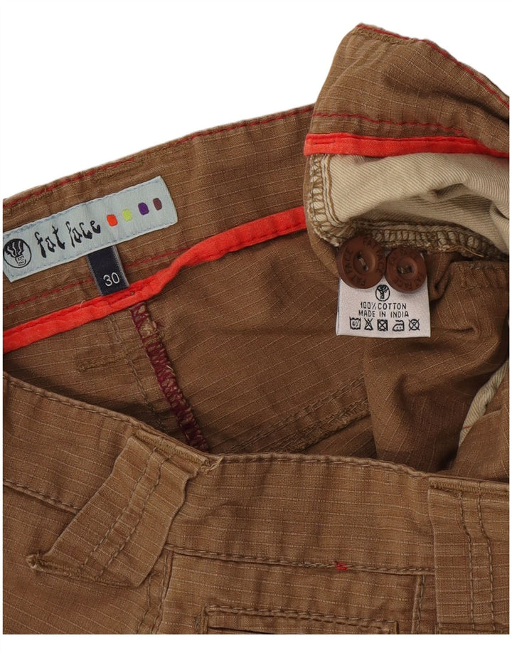 Fat Face Herre Capri Cargo Bukser W30 Medium Brun Bomuld