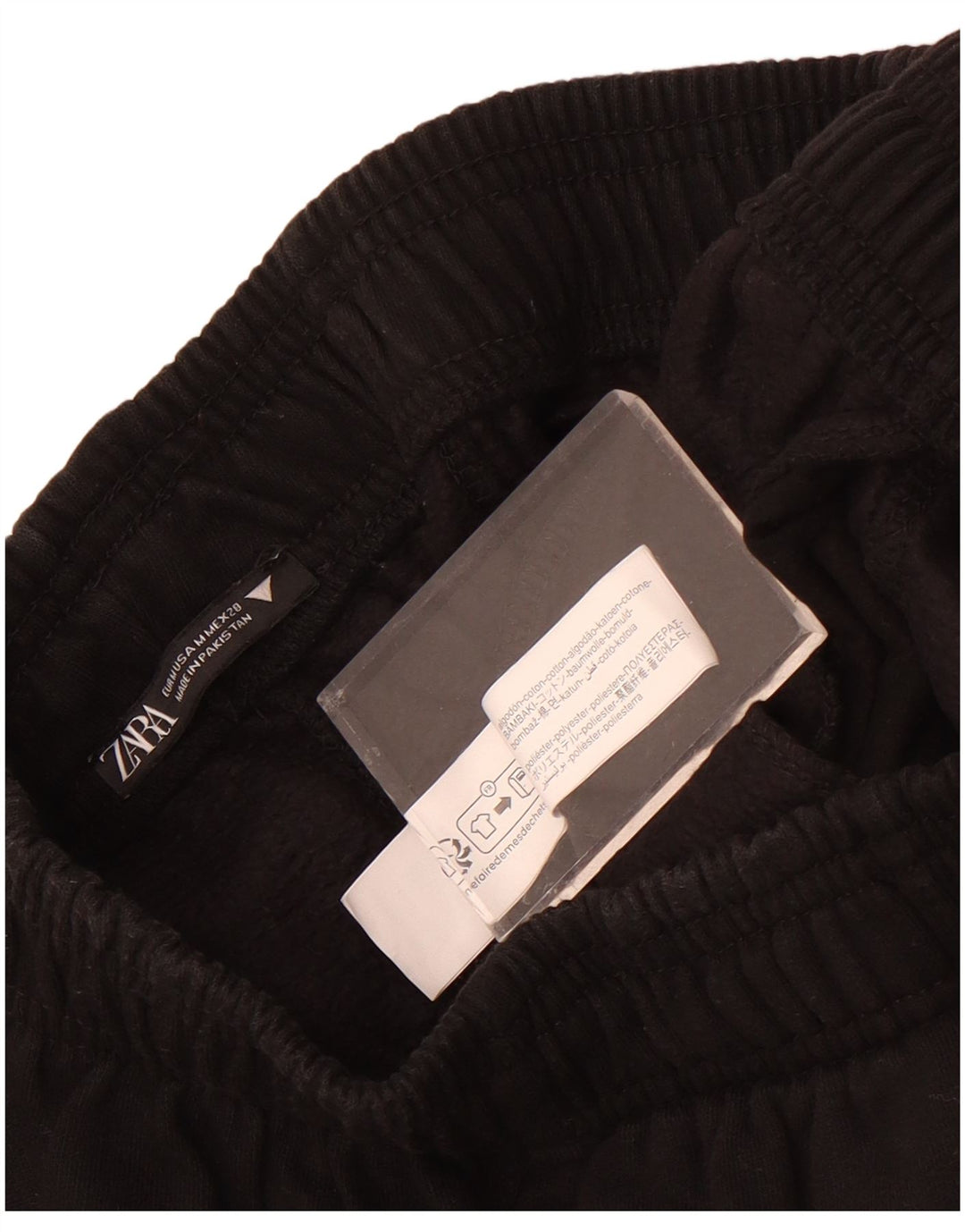 Zara Træningsdragtsbukser til kvinder UK 12 Medium Sort Bomuld