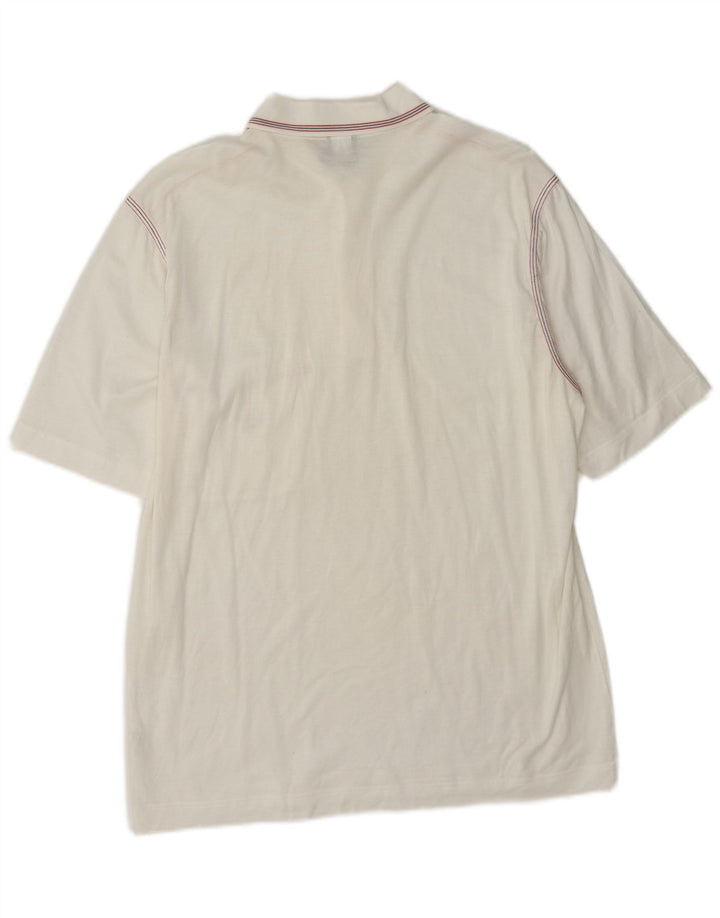 Paul & Shark Herre poloshirt Medium hvid bomuld