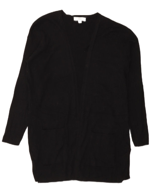 Marks & Spencer Dame Longline Åben Cardigan Sweater UK 16 Large Black