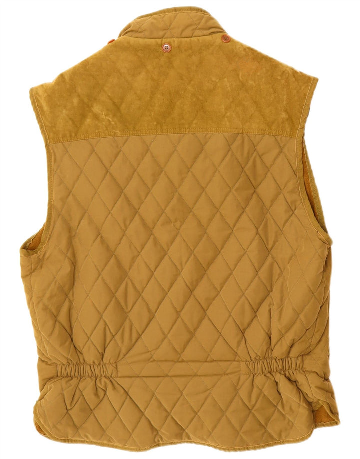 CASUCCI Herre Quiltet Gilet UK 40 Large Beige