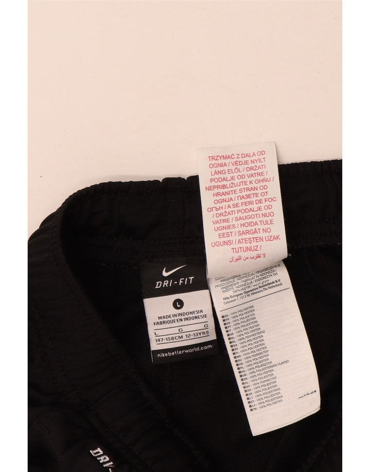 NIKE Dri Fit træningsdragtsbukser til drenge 12-13 år Stor sort polyester