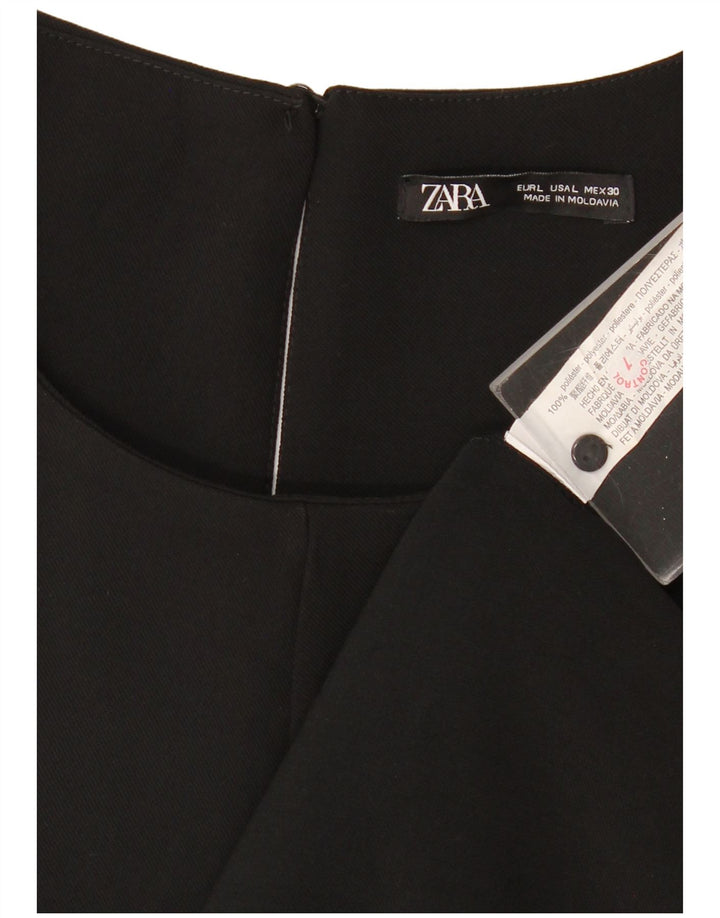 Zara ærmeløs teltkjole til kvinder DK 16 Stor sort polyester