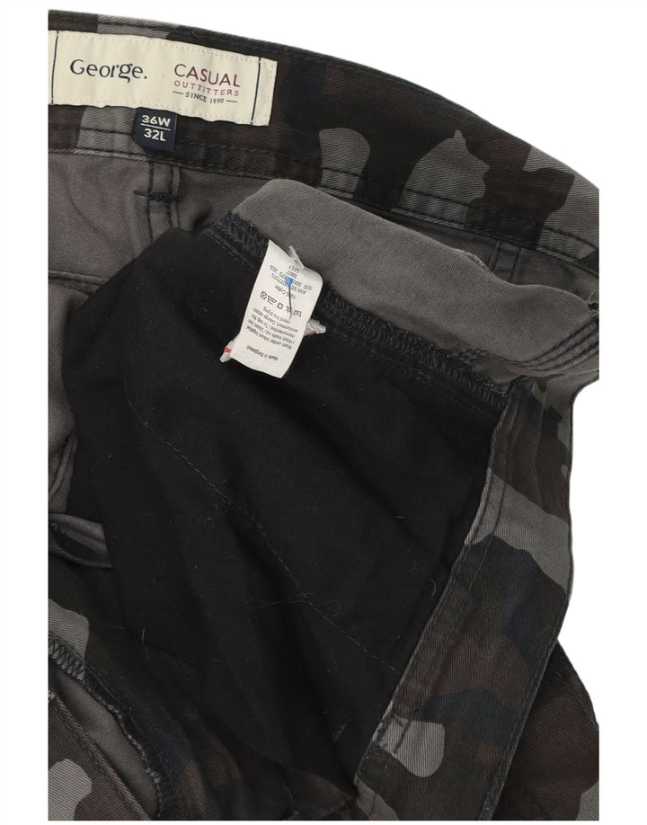 George Herre Cargo Bukser W36 L32 Flerfarvet Camouflage Bomuld