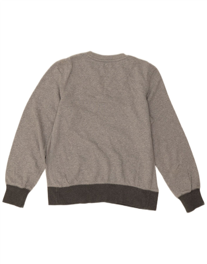 Nike Sweatshirt Jumper til mænd UK 38/40 Medium Grey Flecked Bomuld