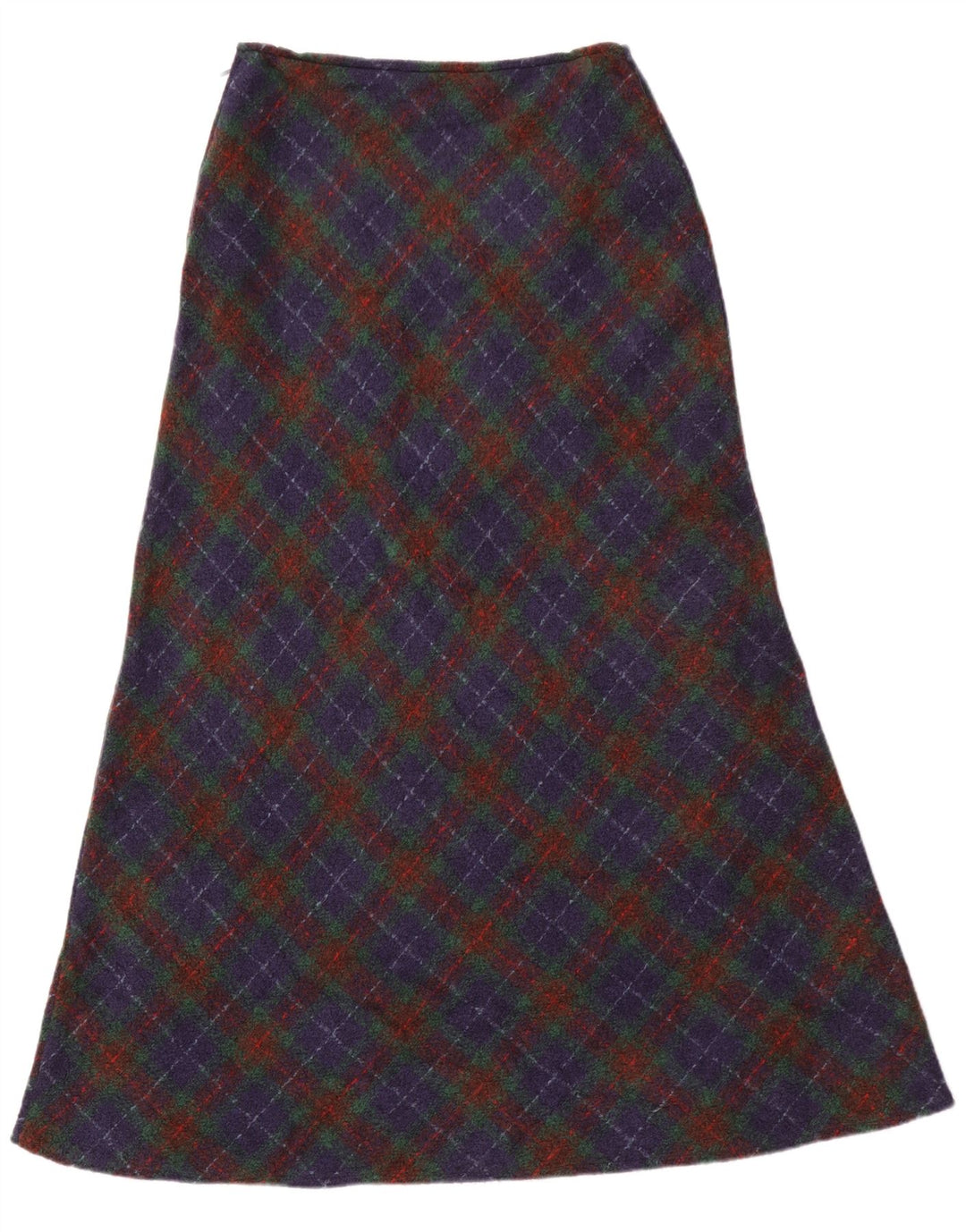 Benetton Dame Maxi Nederdel W28 Medium Blue Check