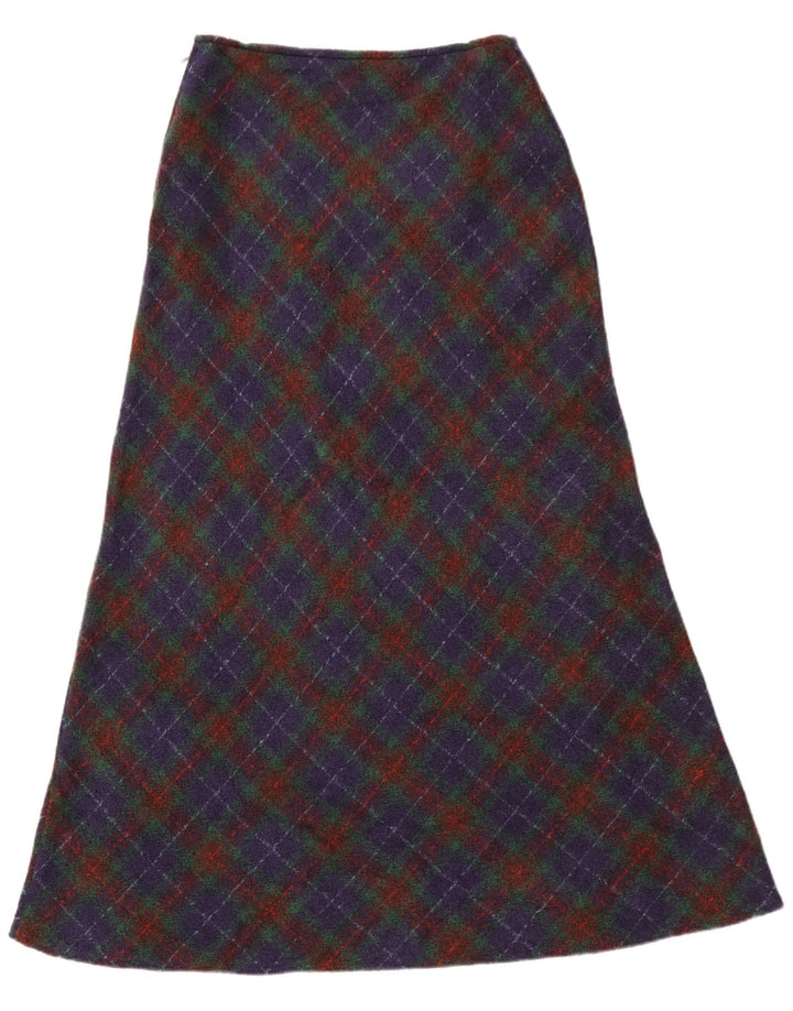 Benetton Dame Maxi Nederdel W28 Medium Blue Check