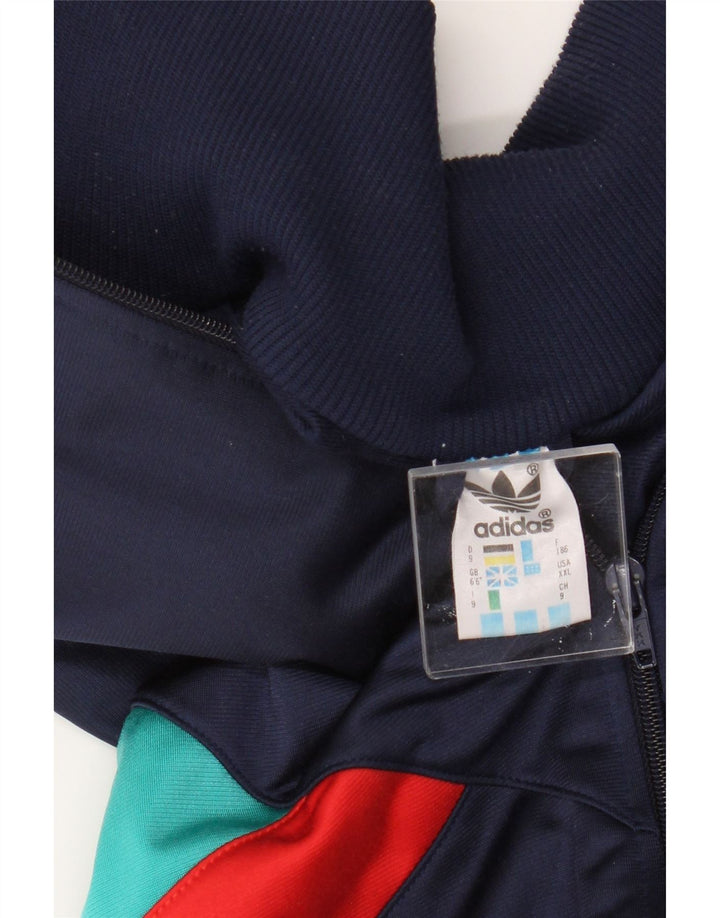 Adidas Træningsdragt til mænd Top jakke 2XL Marineblå Colourblock Polyester