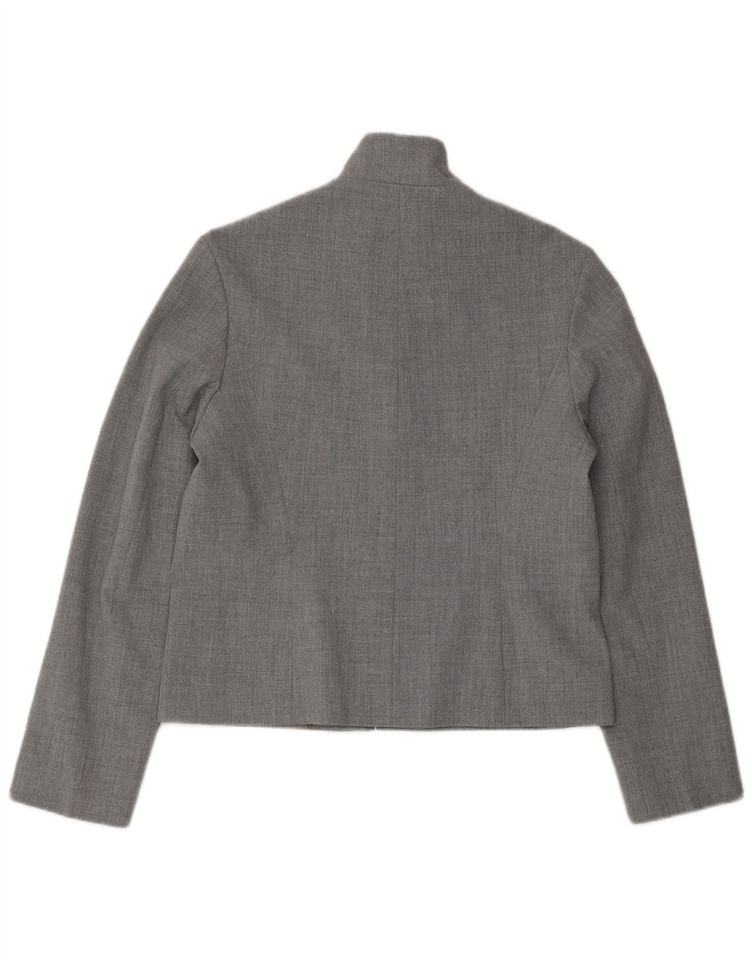 HIRSCH Womens Full Zip Blazer Jacket UK 10 Small  Grey Polyester