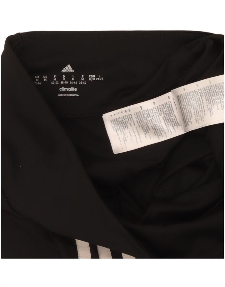 Adidas Dame Climalite Capri Leggings UK 12/14 Medium Black Polyester