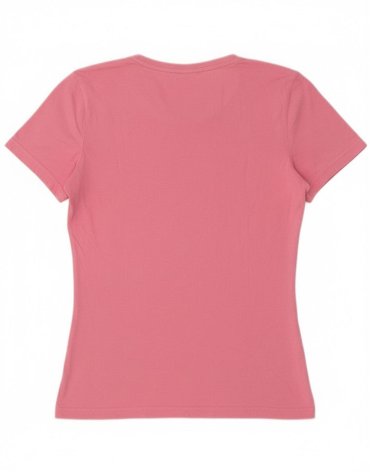 Puma Grafisk T-Shirt Top UK 14 Medium Pink