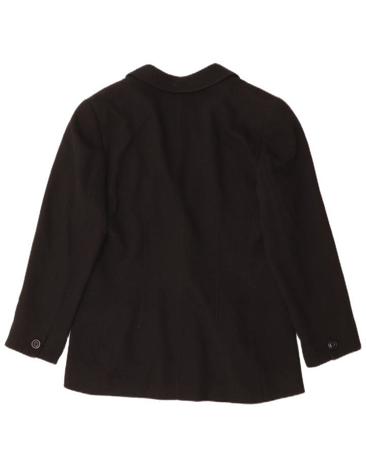 Emanuel Ungaro Dame 1 Knap Blazer Jakke IT 48 XL Sort