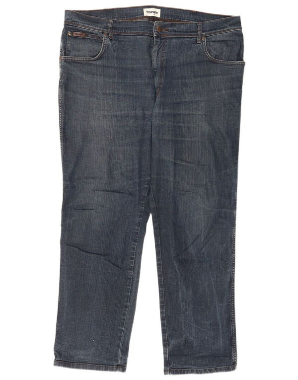 Wrangler Herre Texas Straight Jeans W40 L30 Blå Bomuld