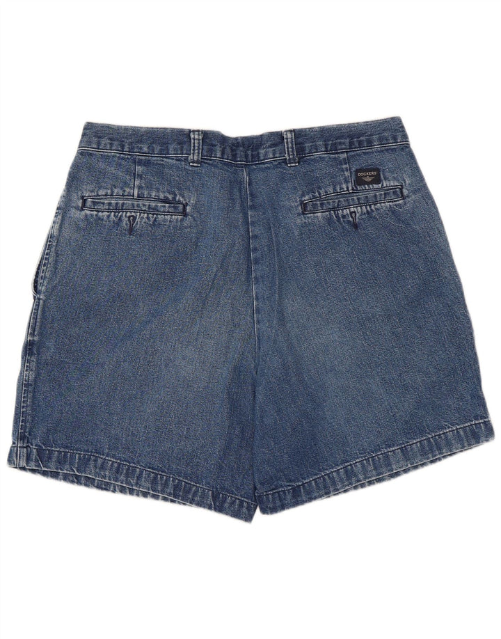 Dockers denimshorts til kvinder W34 store blå bomuld
