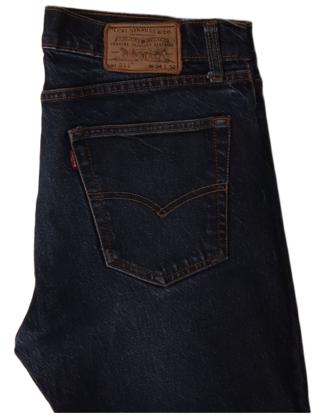 Levi's Herre 511 Slim Jeans W34 L32 Blå Bomuld