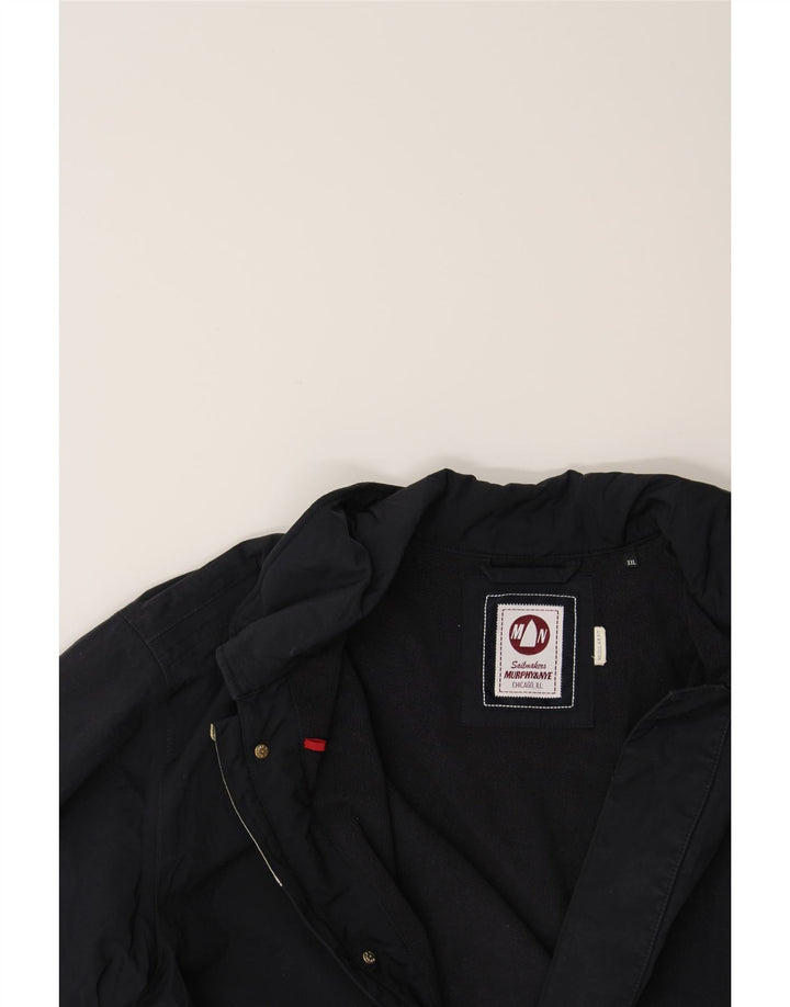 MURPHY & NYE Herre Regular Fit Windbreaker Jacket UK 44 2XL Navy Blue