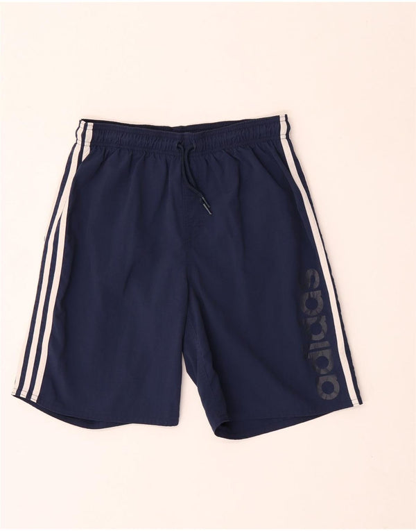 Adidas Boys Sports Shorts 15-16 år Navy Blue Nylon Sports