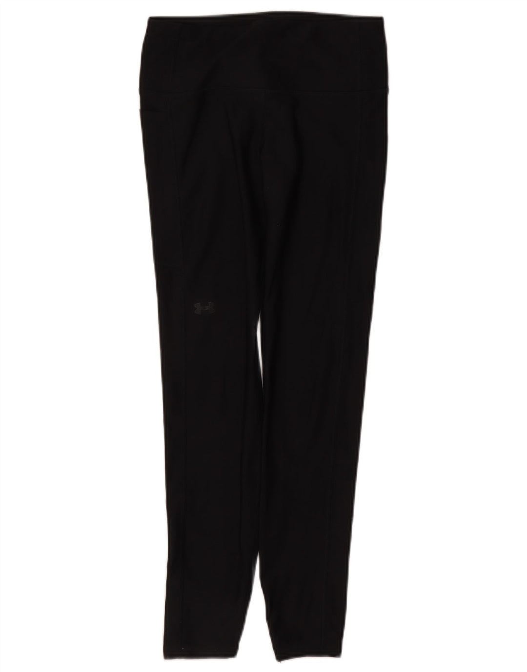 Under Armour Womens Heat Gear Leggings UK 10 Small Black Polyester