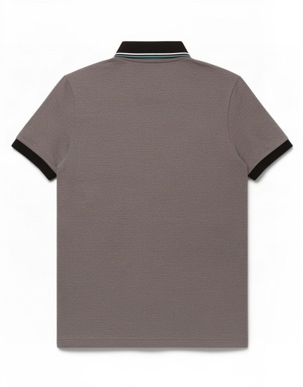 Hugo Boss Herre Slim Fit Polo Shirt Medium Grey Colourblock Bomuld