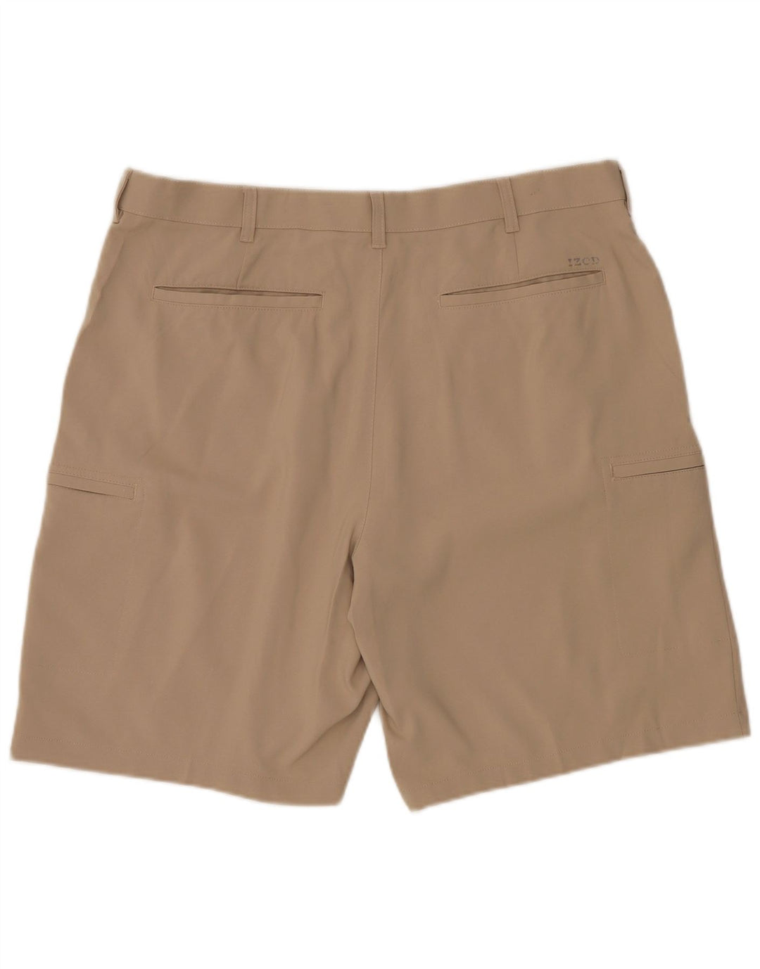 IZOD Herre Cargo Shorts W38 XL Beige Polyester
