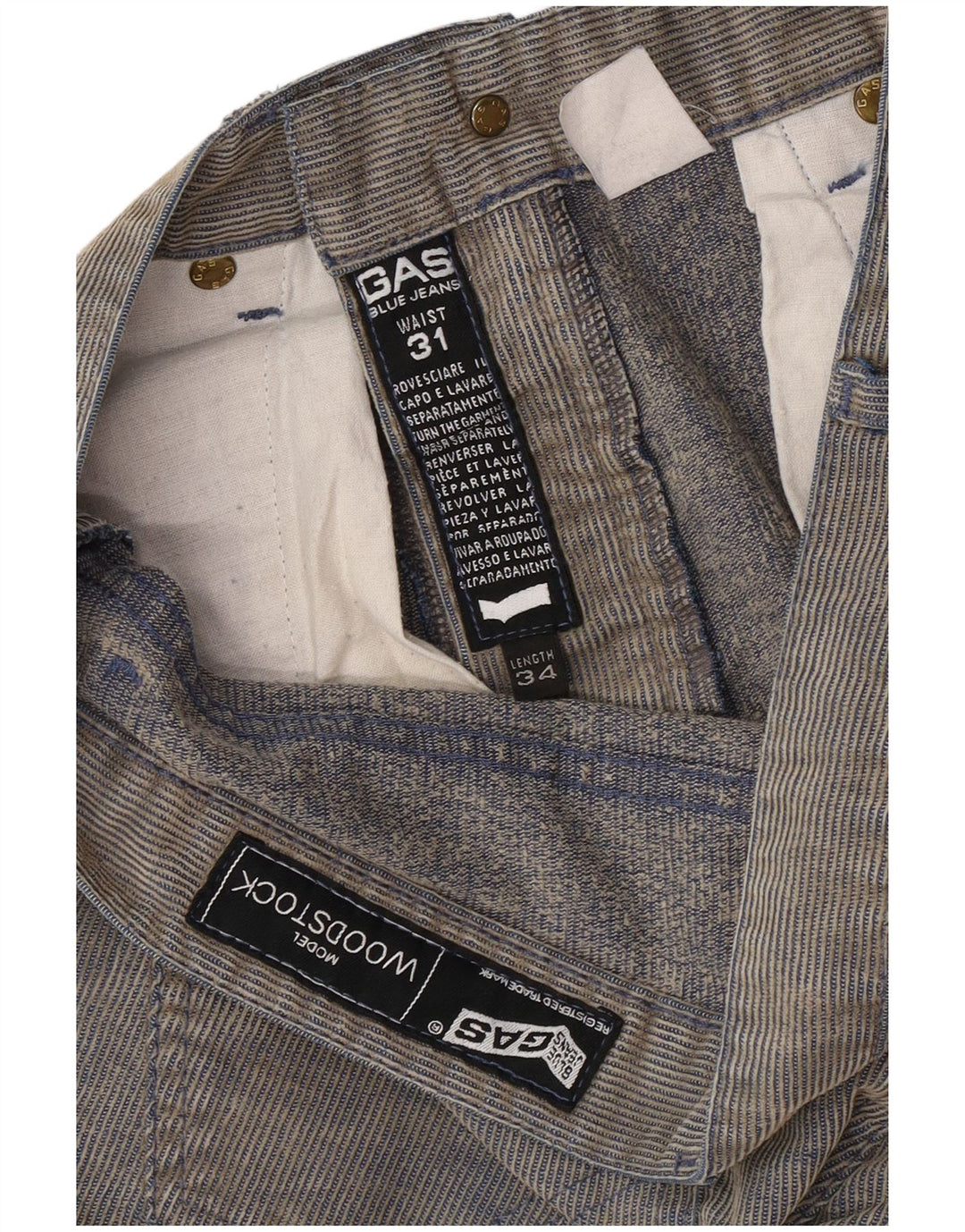 Gas Dame Woodstock Bootcut Jeans W31 L34 Blå