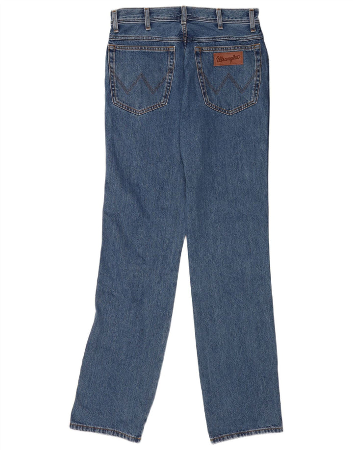 Wrangler Herre Texas Straight Jeans W32 L36 Blå Bomuld