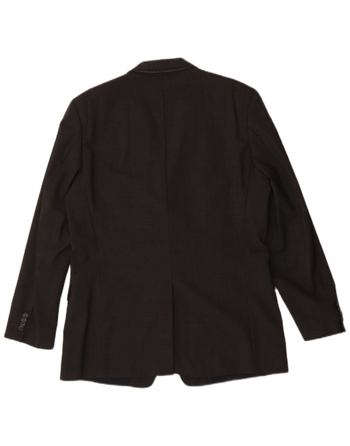 Hugo Boss Herre 3 Button Blazer Jacket UK 50 Large Black Wool