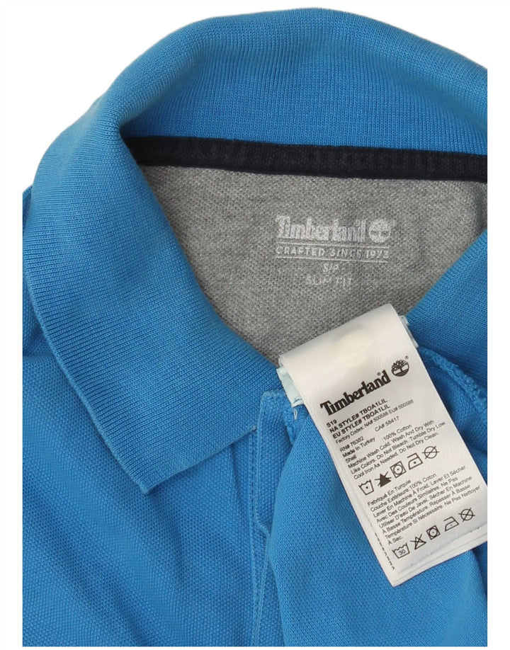 Timberland Herre Slim Fit Polo Shirt Lille Blå Bomuld