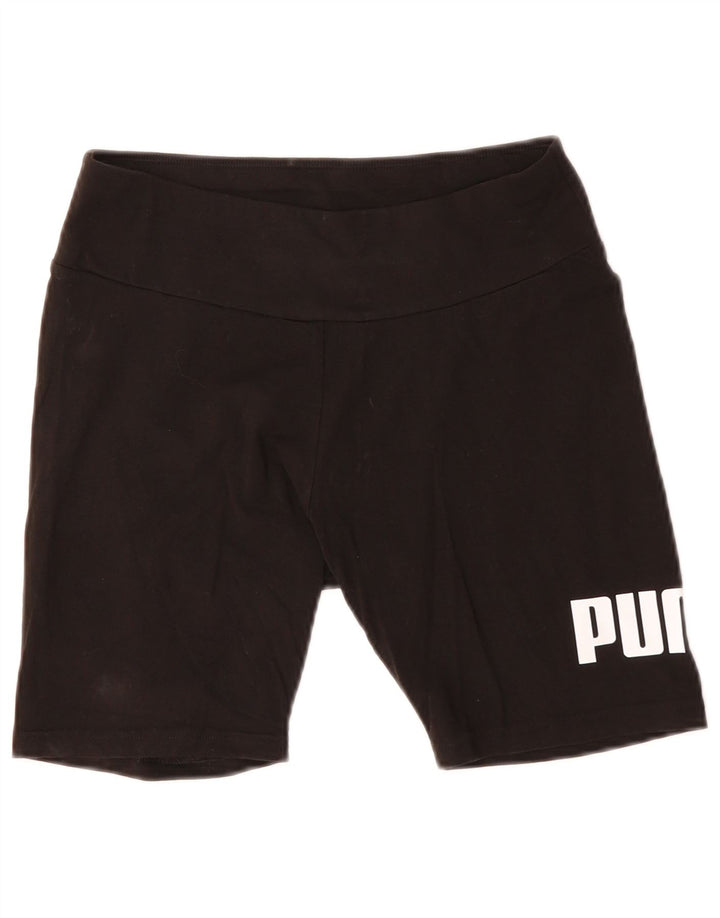PUMA Grafiske sportsshorts til kvinder UK 12 Medium Sort